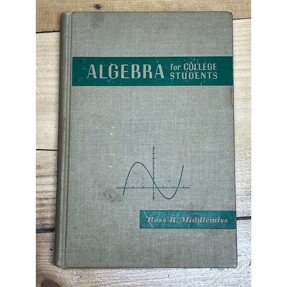 VTG Algebra for College Students book. Ross Middlemiss. 1953. Math. - Picture 4 of 7